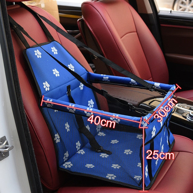Pet Dog Car Carrier Bag Pad Waterproof Dog Seat Basket Safe Carry Cat Puppy Bag Travel Mesh Hanging Bags Car Seat Cover Fold