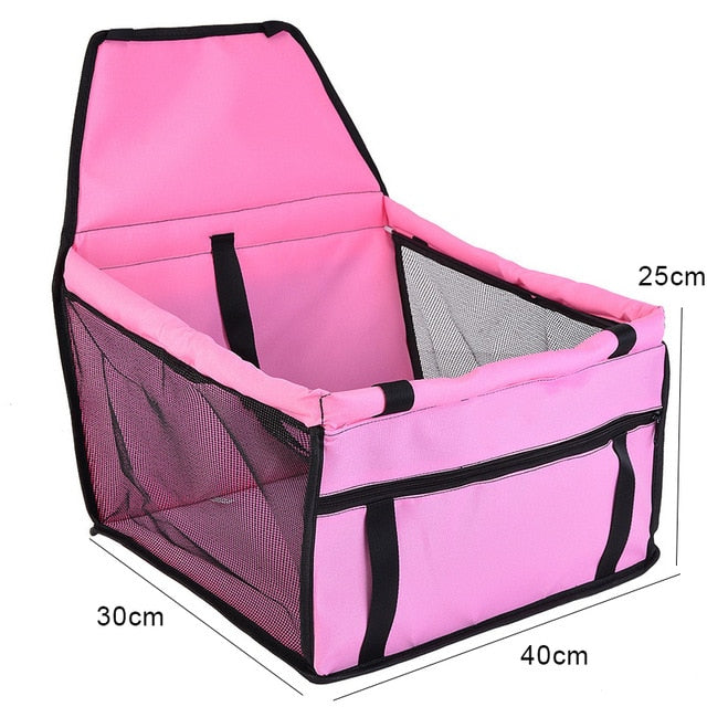 Pet Dog Car Carrier Bag Pad Waterproof Dog Seat Basket Safe Carry Cat Puppy Bag Travel Mesh Hanging Bags Car Seat Cover Fold