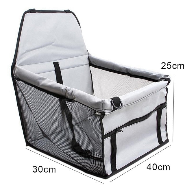 Pet Dog Car Carrier Bag Pad Waterproof Dog Seat Basket Safe Carry Cat Puppy Bag Travel Mesh Hanging Bags Car Seat Cover Fold