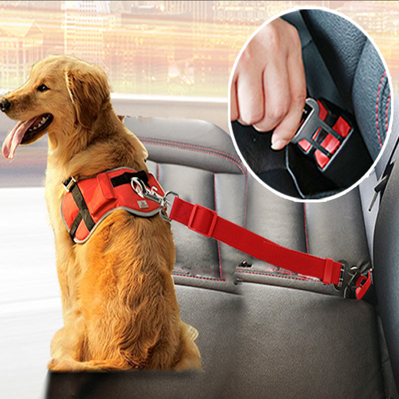 Adjustable Pet Dog Cat Safety Leads Car Vehicle Seat Belt Harness Seatbelt